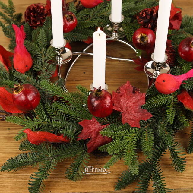 Металлический подсвечник Montceau Cosmo на 4 свечи 37 см Kaemingk