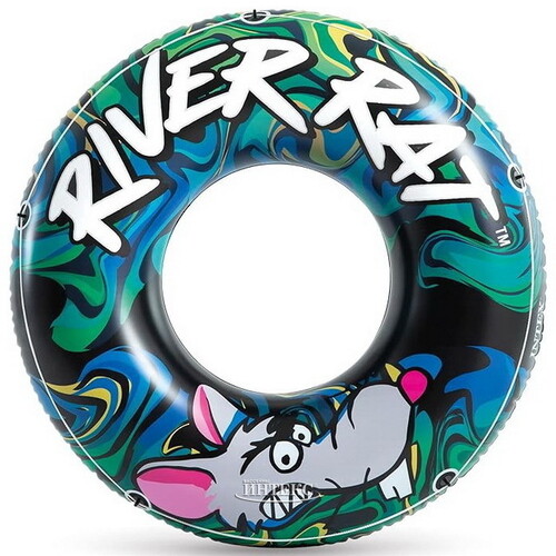 Большой надувной круг River Rat 122 см INTEX