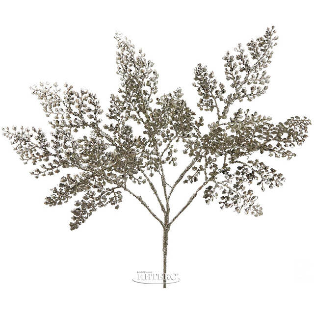 Декоративная ветка Олеандро 46 см платиновая EDG (ЭДГ)