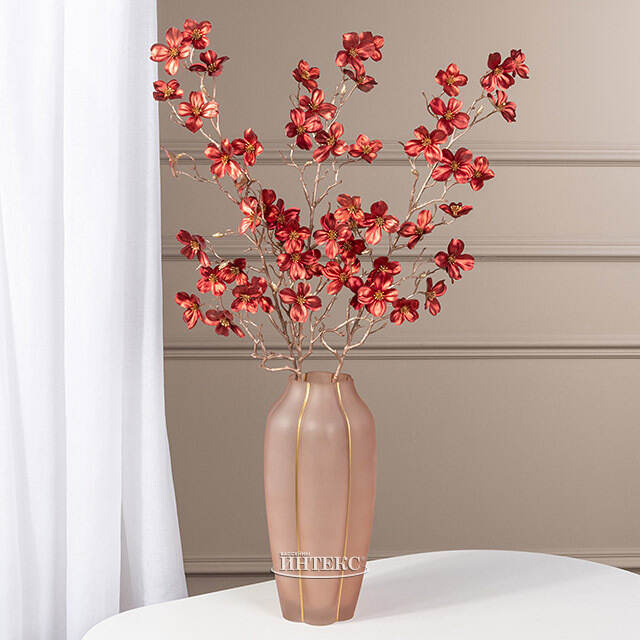 Искусственная ветка Фуджерра 84 см красная EDG (ЭДГ)