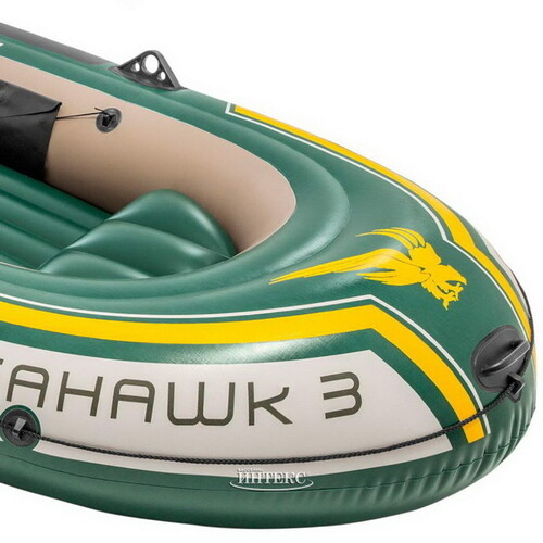 Надувная лодка SeaHawk 300-Set трехместная 295*137*43 см + насос и весла INTEX