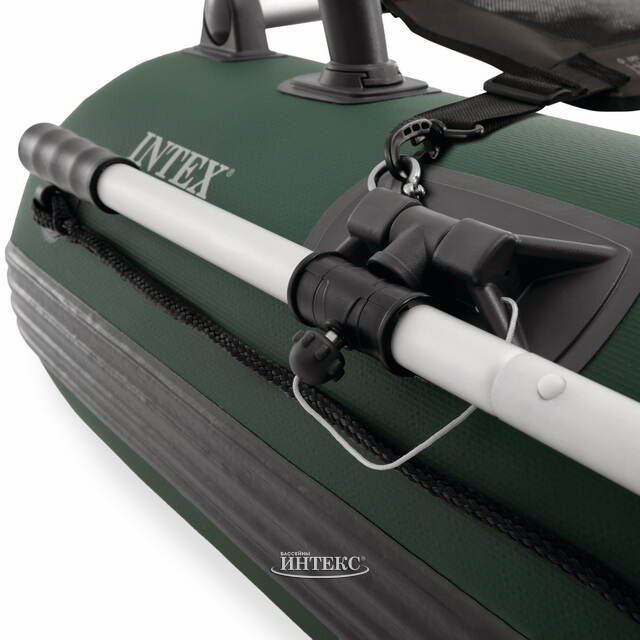 Надувная лодка для рыбалки Big Catch Pro (Биг Кач Про) 165*119*38 см + насос и весла INTEX (Интекс)