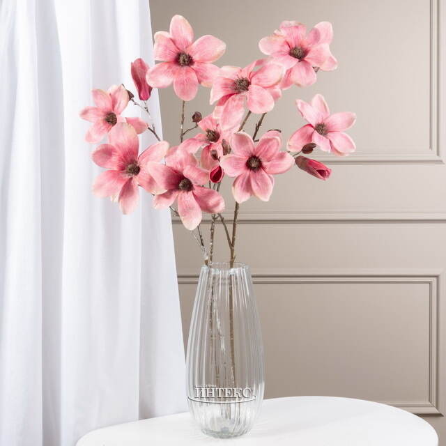 Искусственная ветка Магнолия Азура 91 см розовая EDG (ЭДГ)