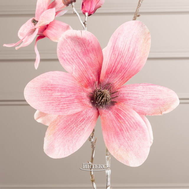 Искусственная ветка Магнолия Азура 91 см розовая EDG (ЭДГ)