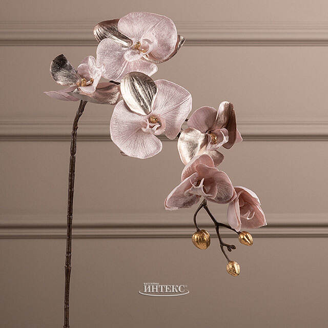 Искусственная ветка Орхидея 79 см светло-розовая EDG
