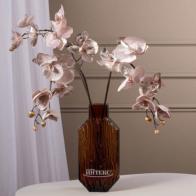 Искусственная ветка Орхидея 79 см светло-розовая EDG