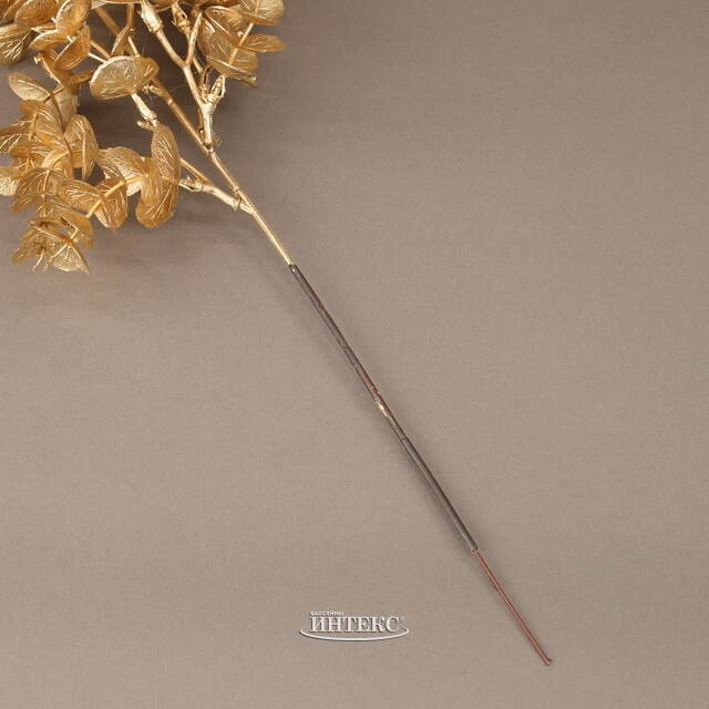 Искусственная ветка Эвкалипт Aragon 48 см золотая EDG