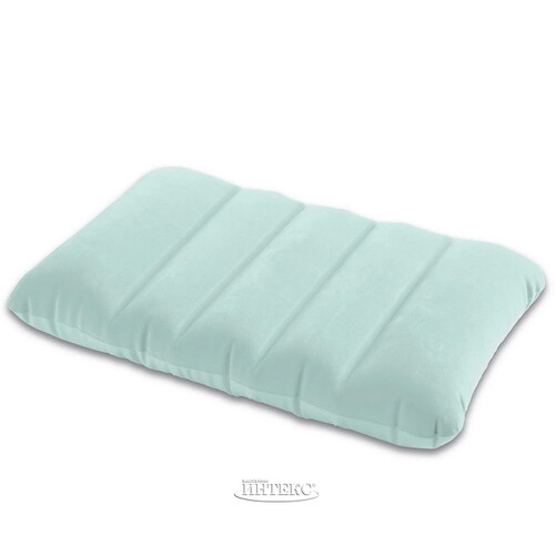 Надувная подушка 43*28*9 см мятная, флокированная INTEX