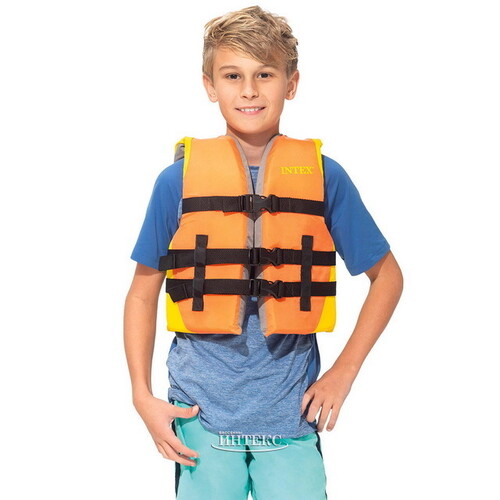 Детский спасательный жилет для плавания Swim Quietly INTEX