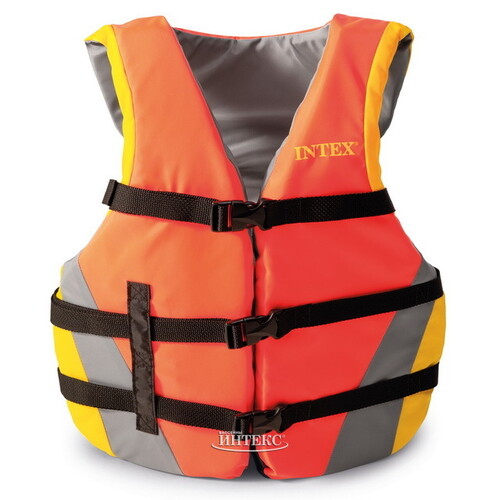 Взрослый спасательный жилет для плавания Swim Quietly INTEX