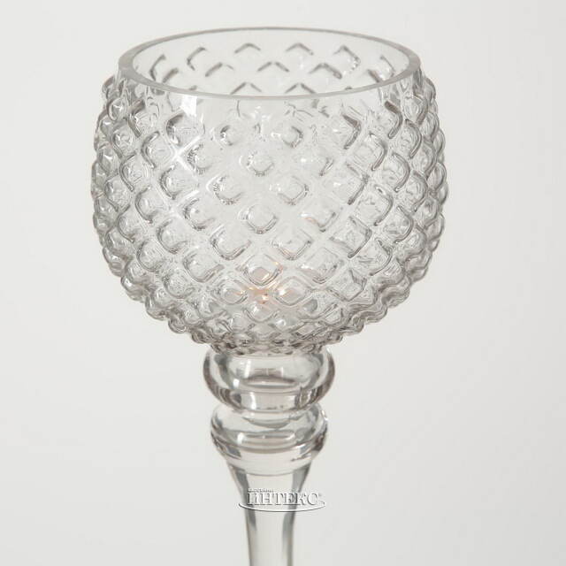 Набор стеклянных подсвечников - бокалов Модена 30-40 см серый, 3 шт Boltze (Больтце)