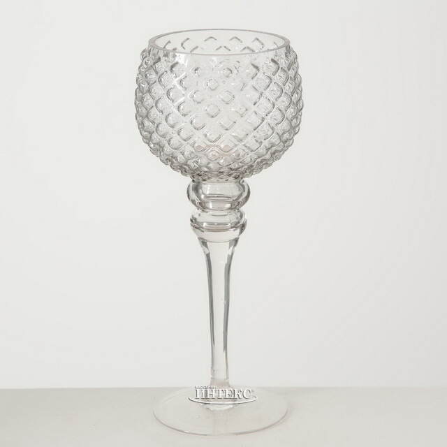 Набор стеклянных подсвечников - бокалов Модена 30-40 см серый, 3 шт Boltze (Больтце)