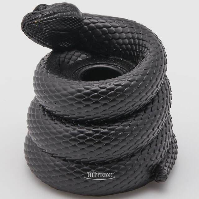 Подсвечник на 1 свечу Черная Змея - Connie 9 см EDG (ЭДГ)