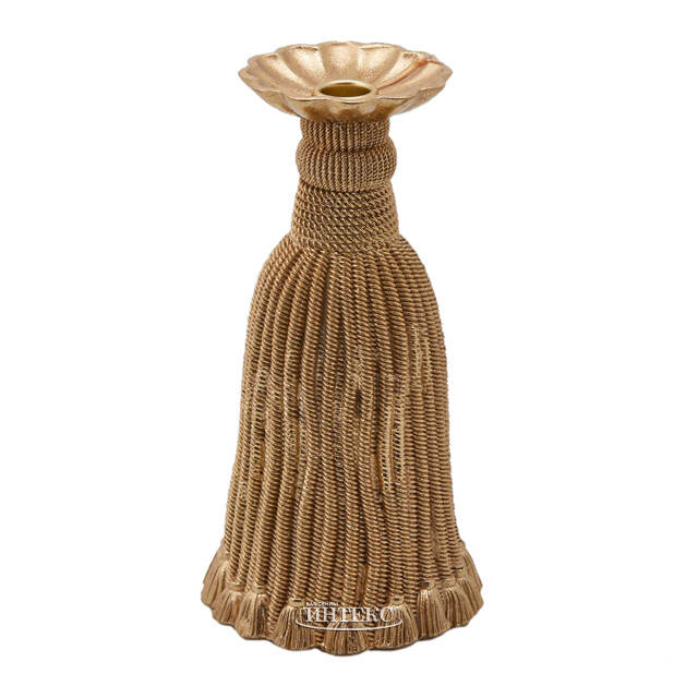 Декоративный подсвечник Grande Tassel 26 см золотой EDG