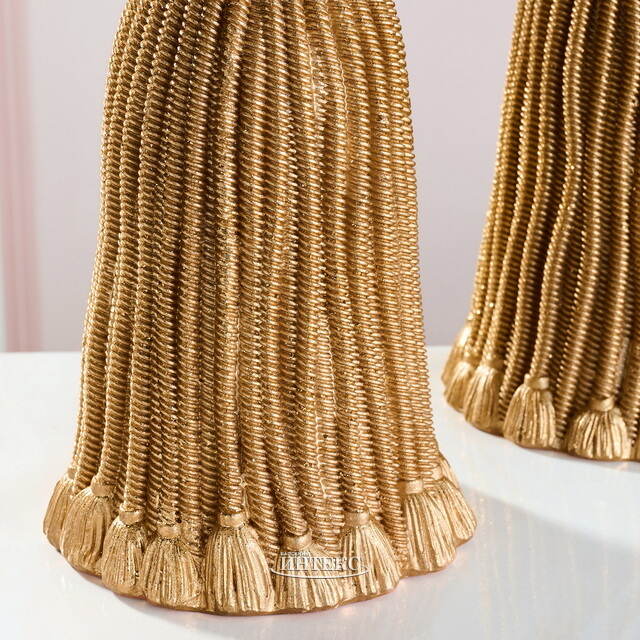 Декоративный подсвечник Grande Tassel 26 см золотой EDG