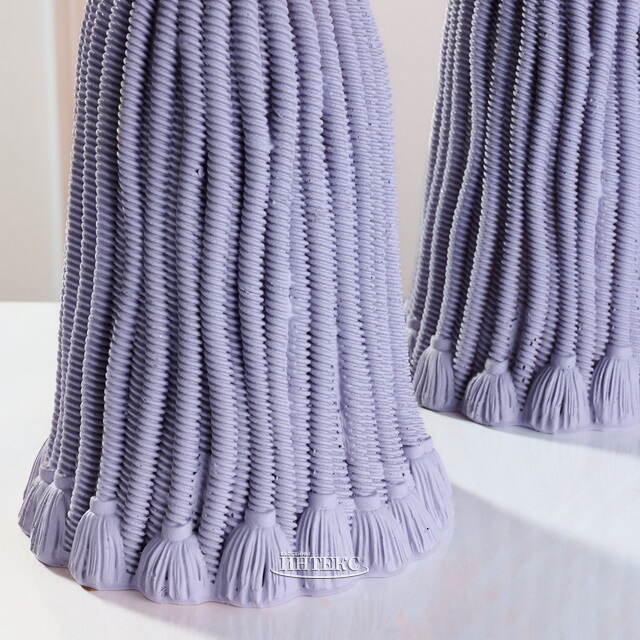 Декоративный подсвечник Grande Tassel 26 см лавандовый EDG