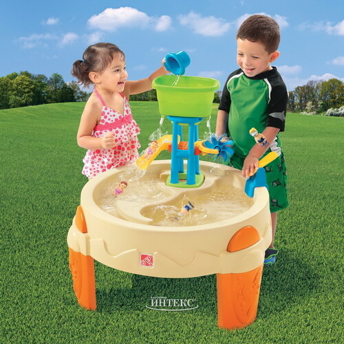 Столик для игр с водой Водный Парк 80*80*80 см Step2