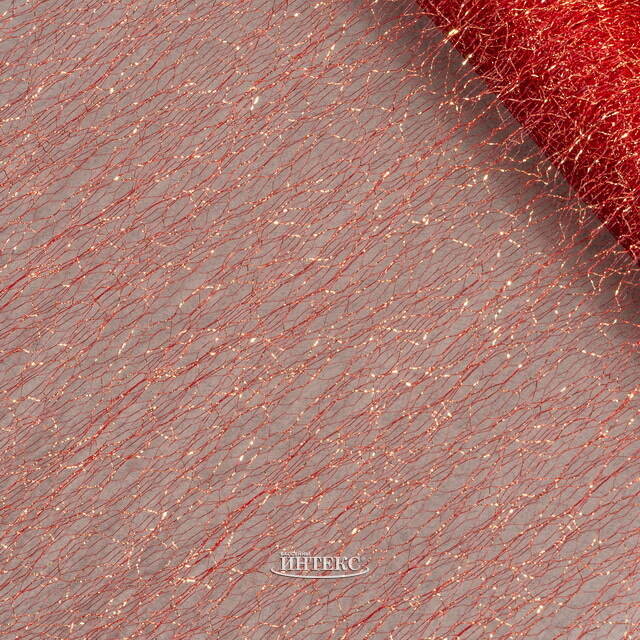 Ткань для декорирования Ажурная Паутинка 28*500 см красная Koopman