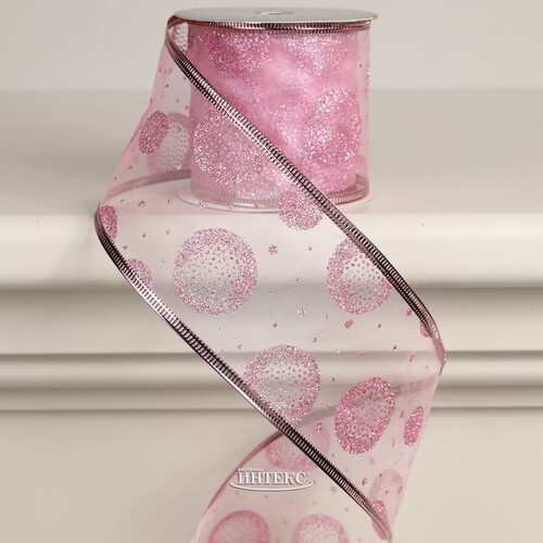 Декоративная лента Элеганца - Мыльные Пузыри 270*6 см розовая Koopman