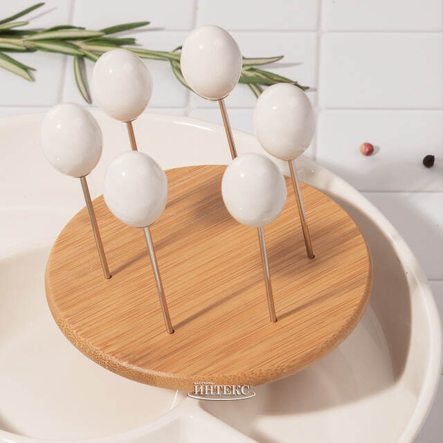 Набор для сервировки - менажница Аппетайзер 25 см, со шпажками Koopman (Купман)