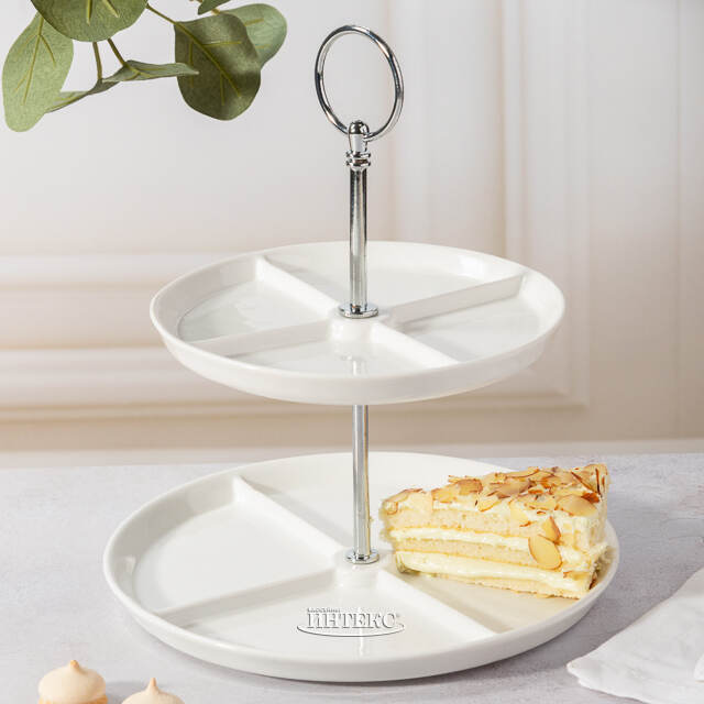 Двухъярусная этажерка для фруктов Etagere 24 см Koopman