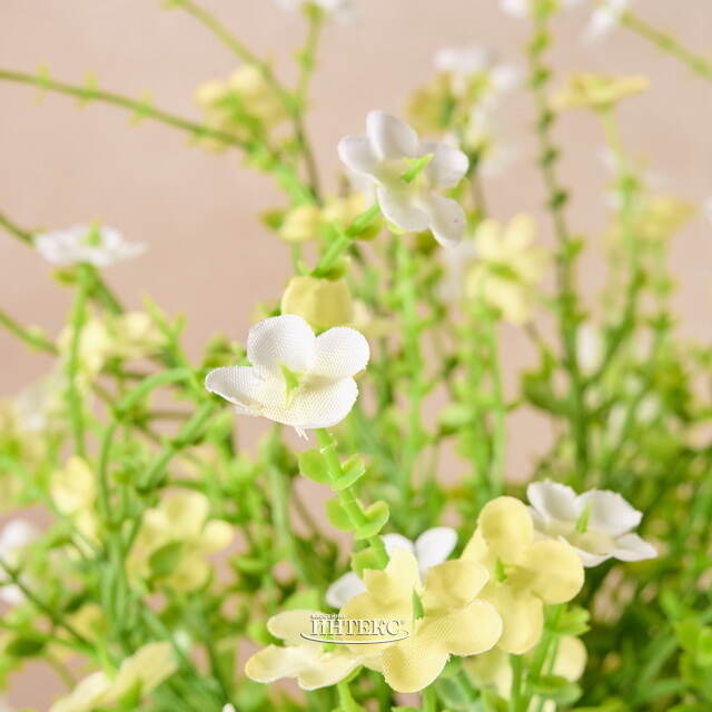 Искусственный цветок в горшке Дэйзи 28 см белый Kaemingk (Кейминг)