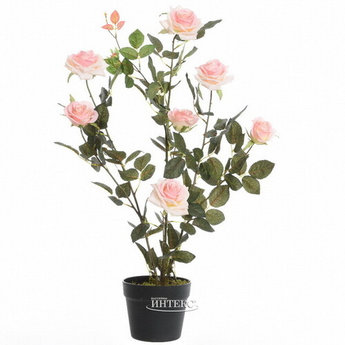 Искусственный цветок в горшке Роза Dolce Vita 80 см Kaemingk