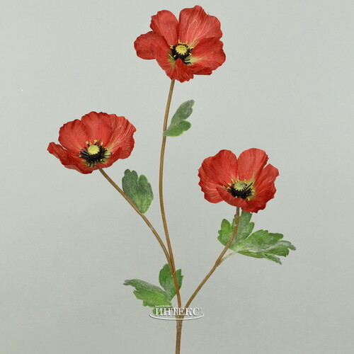 Искусственный цветок Мак - Red Charmique 71 см Kaemingk