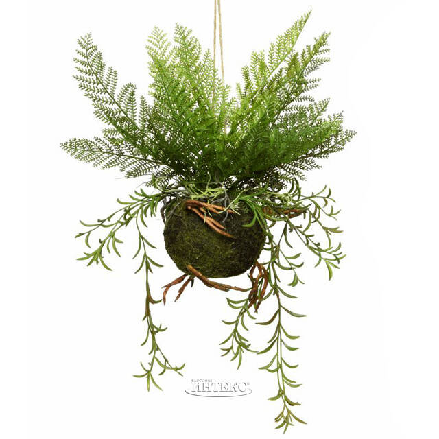 Искусственный папоротник в кокедаме Арго 48 см Kaemingk