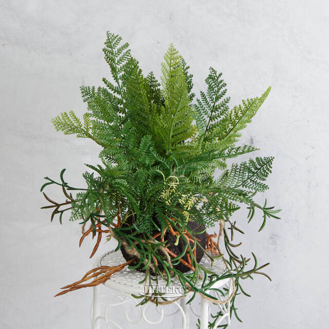 Искусственный папоротник в кокедаме Арго 48 см Kaemingk