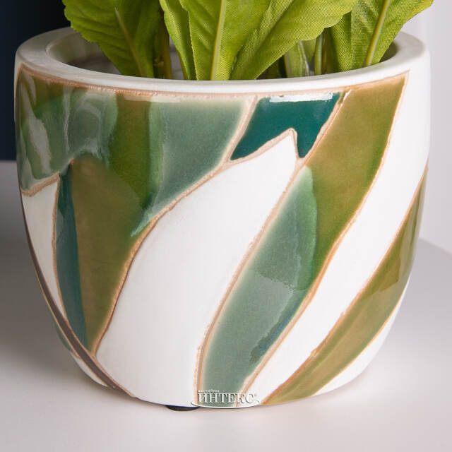 Набор декоративных кашпо Liana Leaf 14-26 см, 3 шт Kaemingk