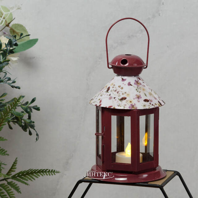 Фонарик-подсвечник металлический Франсуаза 18 см Kaemingk