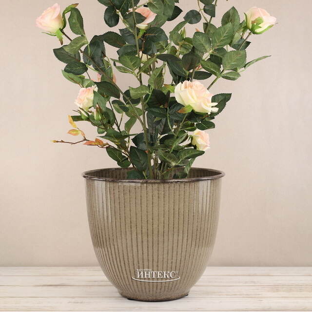 Декоративное кашпо Кастория 32*27 см, металл Kaemingk