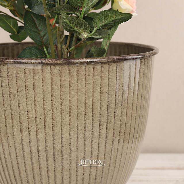 Декоративное кашпо Кастория 32*27 см, металл Kaemingk