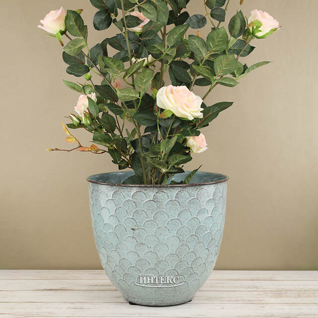 Декоративное кашпо Blue Sun 32*27 см, металл Kaemingk