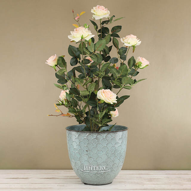 Декоративное кашпо Blue Sun 32*27 см, металл Kaemingk