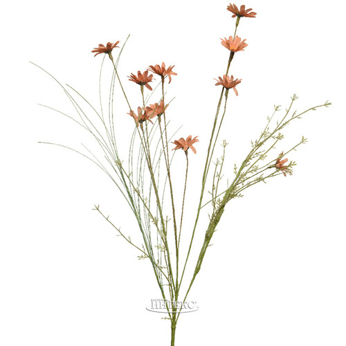 Искусственный букет Полевые цветы - Коралловые маргаритки 65 см Kaemingk