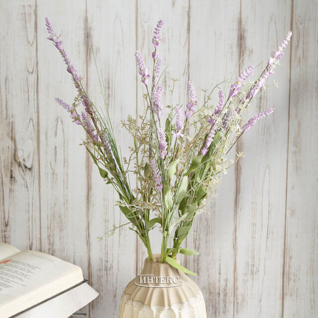 Искусственный букет Лаванда Лиловая Принцесса 75 см Kaemingk (Кейминг)