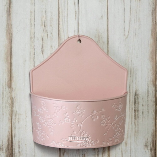 Подвесное кашпо Амальфи 20*10 см розовое, металл Kaemingk