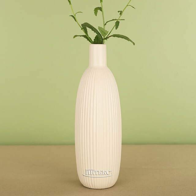 Фарфоровая ваза для цветов Кослада 26 см слоновая кость Kaemingk