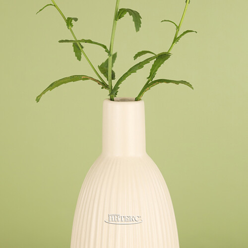 Фарфоровая ваза для цветов Кослада 26 см слоновая кость Kaemingk