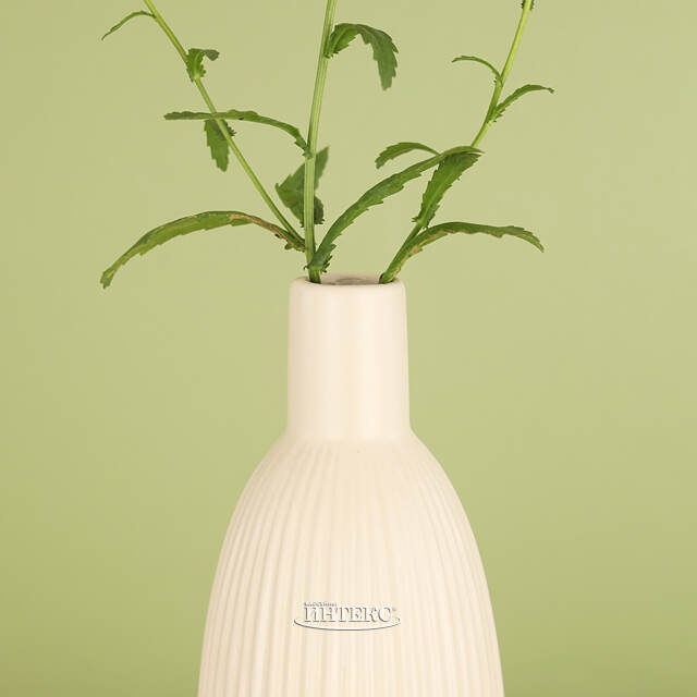 Фарфоровая ваза для цветов Кослада 26 см слоновая кость Kaemingk