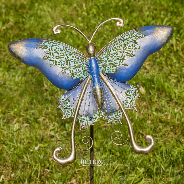 Садовый штекер Бабочка Талисса - Сад Лазурной Песни 111 см Kaemingk