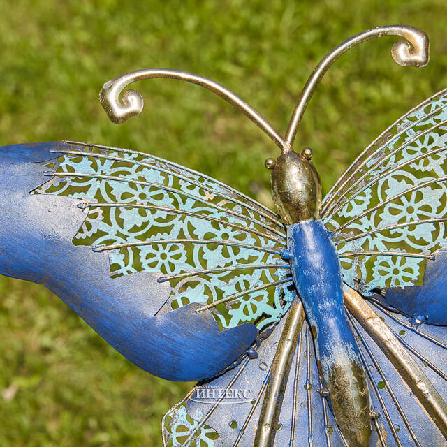 Садовый штекер Бабочка Талисса - Сад Лазурной Песни 111 см Kaemingk