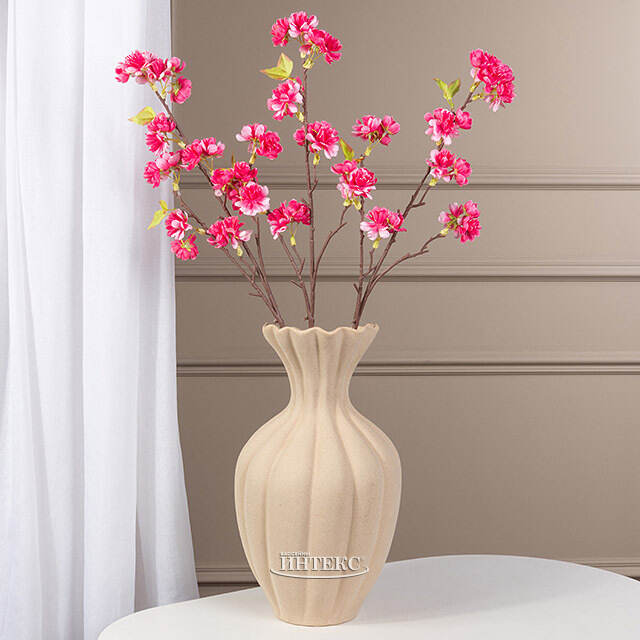 Искусственная ветка Цветущий Персик 76 см фуксия Kaemingk (Кейминг)