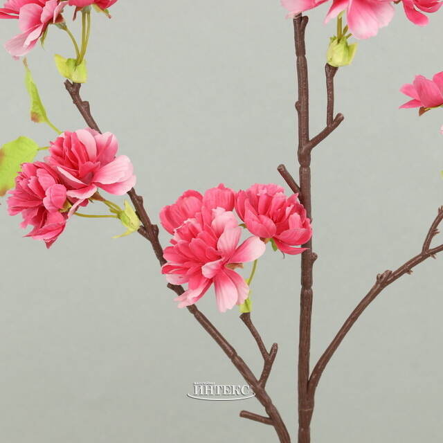 Искусственная ветка Цветущий Персик 76 см фуксия Kaemingk