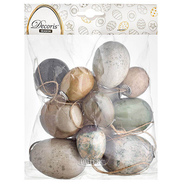 Пасхальные подвески Яйца - Holy Easter 4-6 см, 12 шт Kaemingk