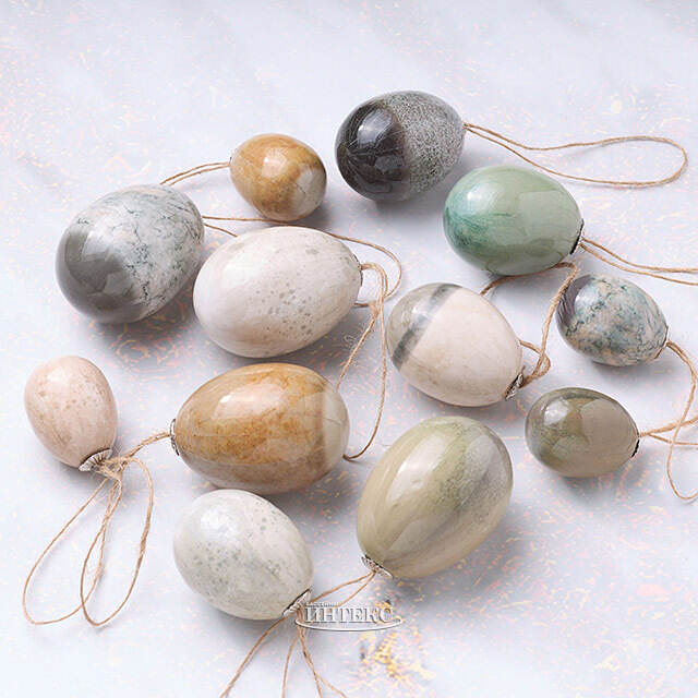 Пасхальные подвески Яйца - Holy Easter 4-6 см, 12 шт Kaemingk