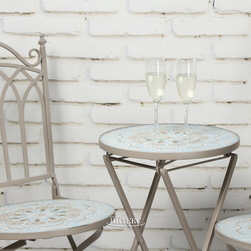Складной кофейный столик с мозаикой Лионель 67*36 см Kaemingk