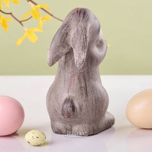 Керамическая садовая фигурка Пасхальный Кролик Данте 14 см Kaemingk (Кейминг)